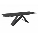 Стол обеденный SIGNAL WESTIN Ceramic Sahara Noir черный/черный мат 160-240/90